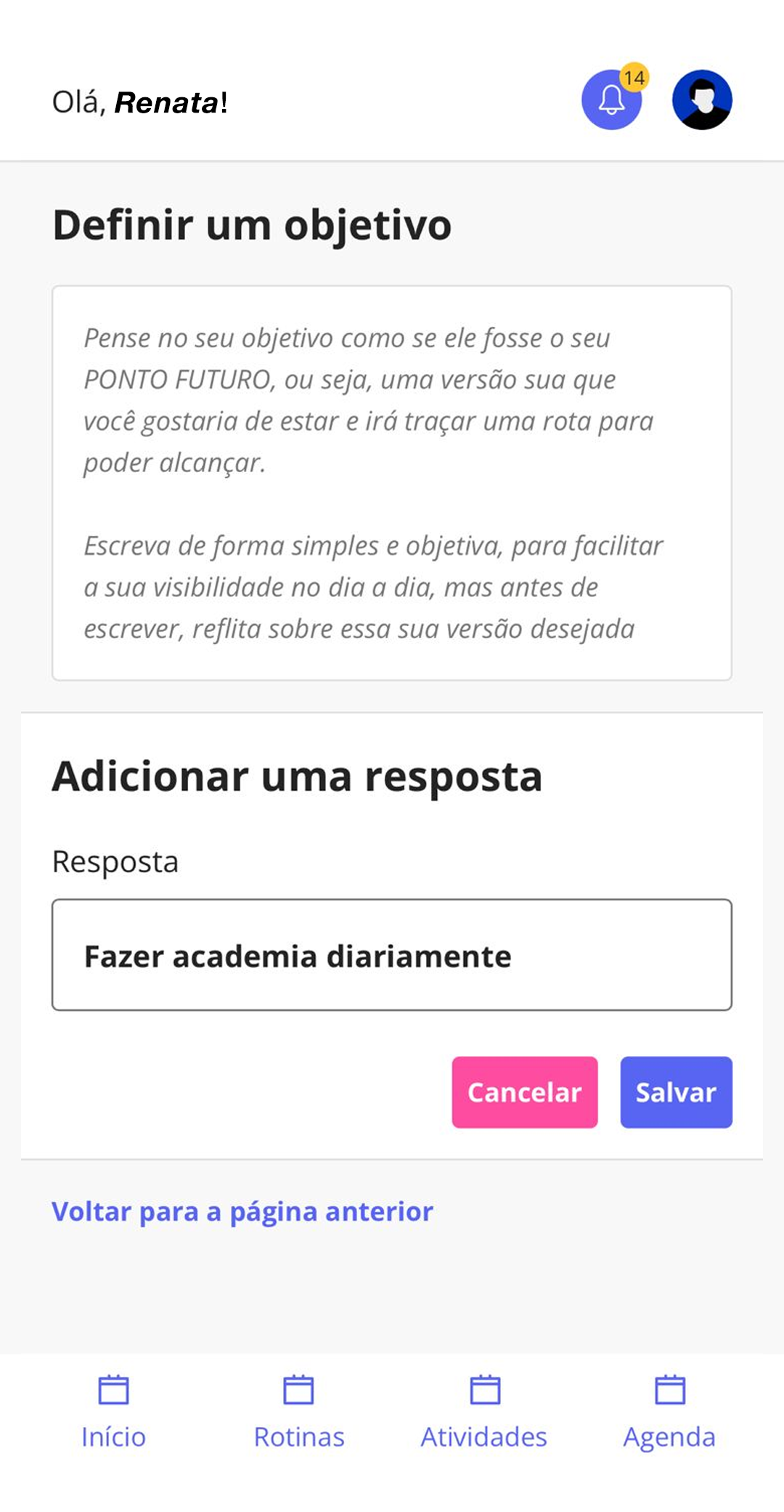 Pagina Objetivo